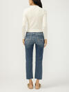 Avery High Rise Straight Leg Cropped Jeans image number 1